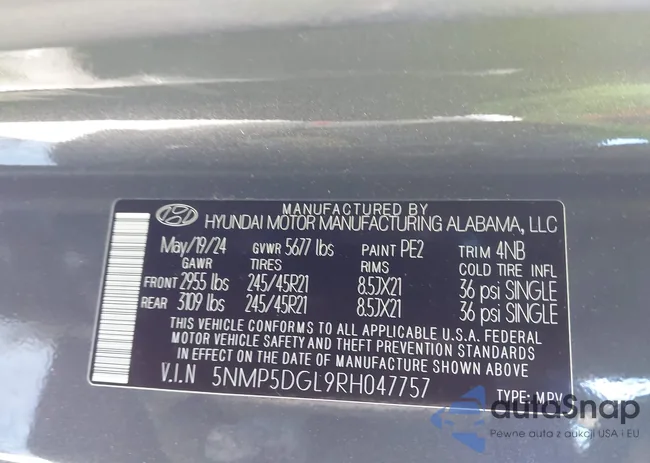 5NMP5DGL9RH047757: 44287023