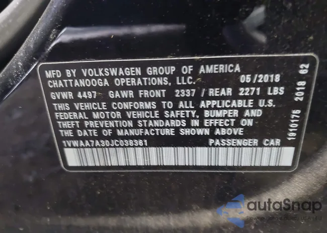 1VWAA7A30JC038361: 44287025