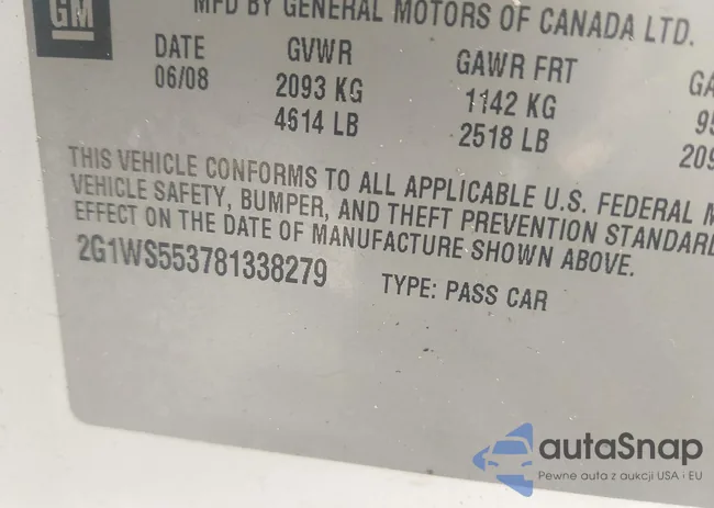 2G1WS553781338279: 44288066