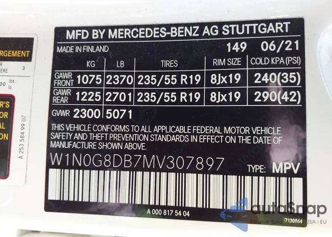 W1N0G8DB7MV307897: 44288199