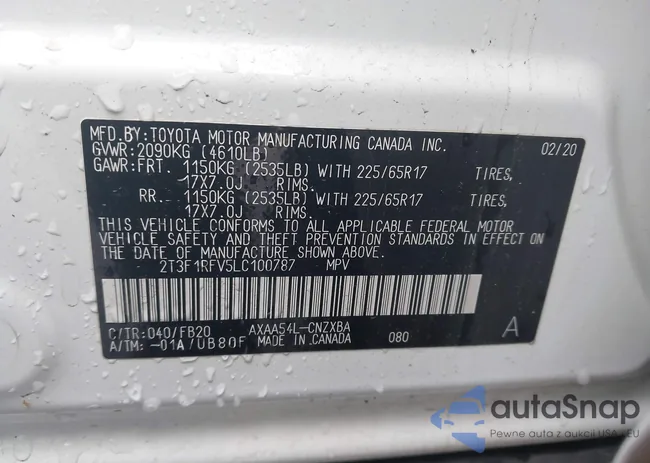 2T3F1RFV5LC100787: 44288432