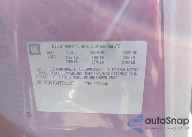 2G1WD57C491225625: 44288445