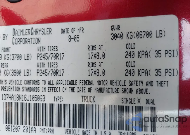 1D7HA18N16J105063: 44288451