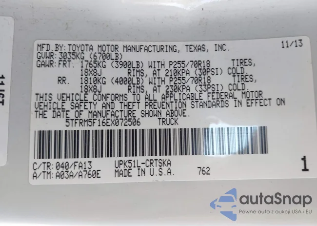 5TFRM5F16EX072506: 44288474