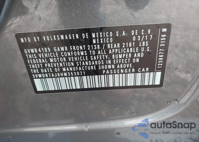 3VWDB7AJ8HM353071: 44288601