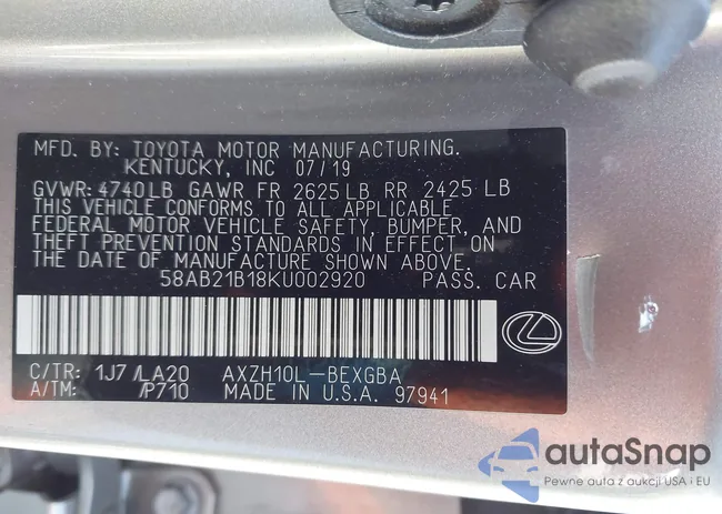 58AB21B18KU002920: 44287689