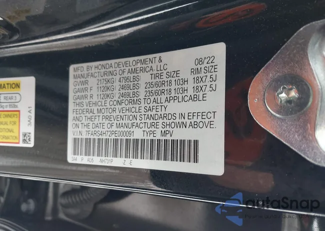 7FARS4H72PE000091: 44287771