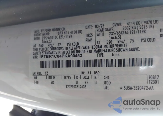 1FTBR1C84PKA90452: 44287841