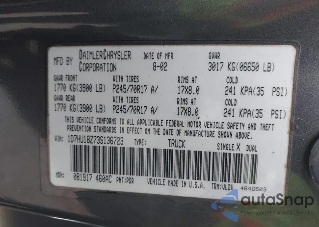 1D7HU18Z73S136723: 44287864