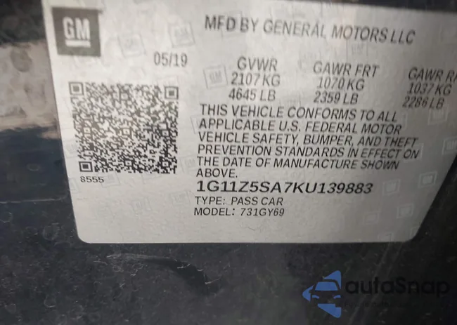 1G11Z5SA7KU139883: 44287882