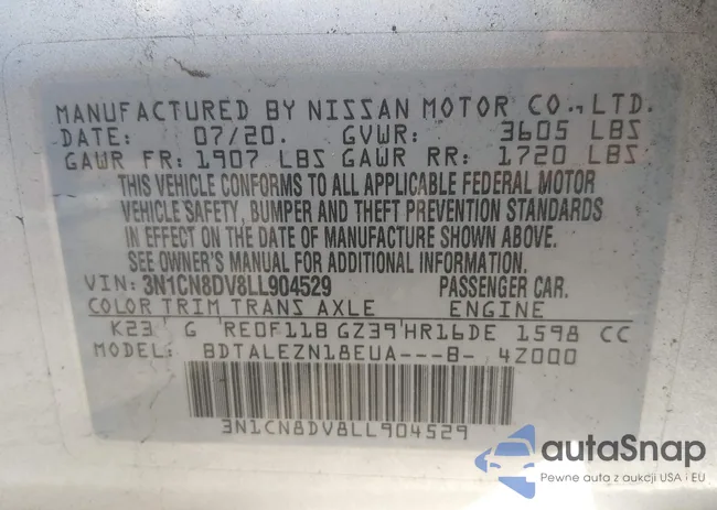 3N1CN8DV8LL904529: 44287962