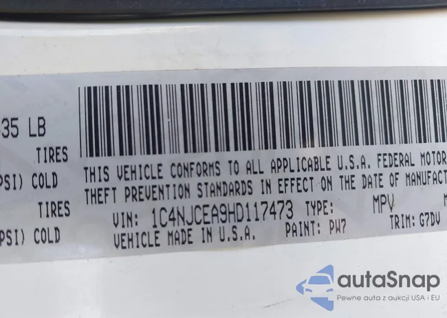 1C4NJCEA9HD117473: 44287976
