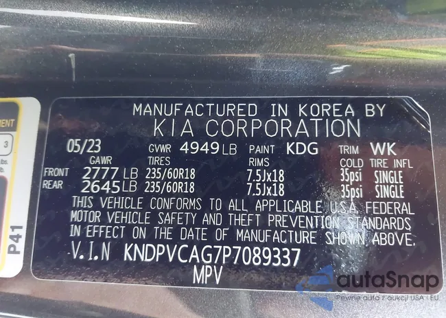 KNDPVCAG7P7089337: 44287996