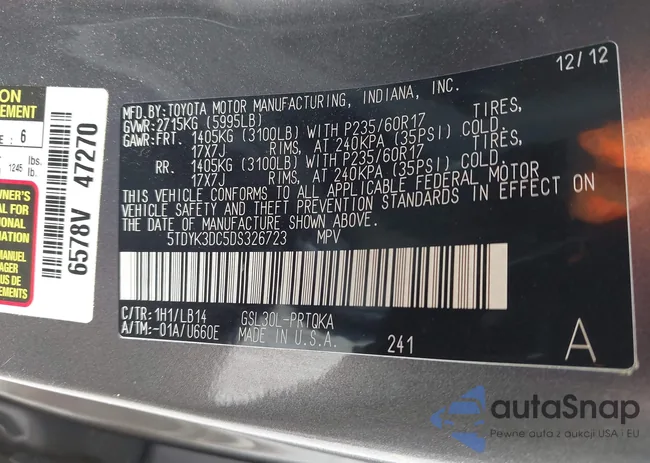 5TDYK3DC5DS326723: 44288044