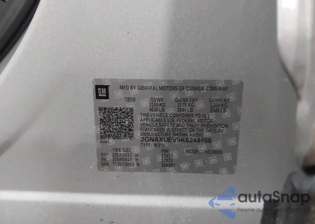 2GNAXUEV9K6244498: 44289028