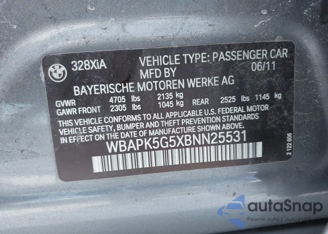 WBAPK5G5XBNN25531: 44289034