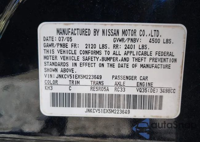 JNKCV51EX5M223649: 44289044