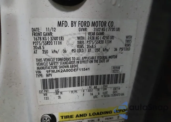 1FMJK2A50DEF11541: 44289072