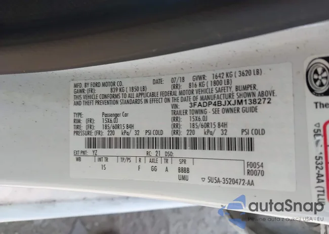 3FADP4BJXJM138272: 44289135