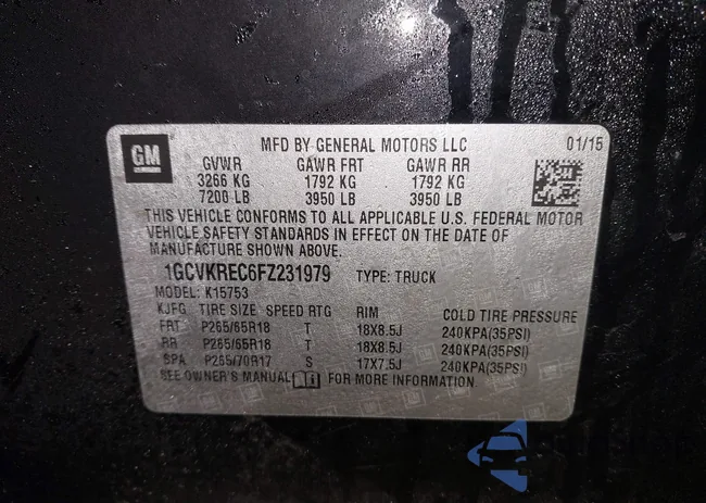 1GCVKREC6FZ231979: 44289158