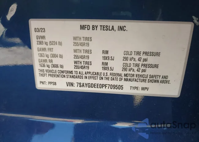 7SAYGDEE0PF709505: 44289347