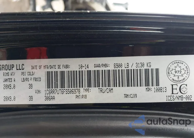 1C6RR7UT6FS506978: 44289412