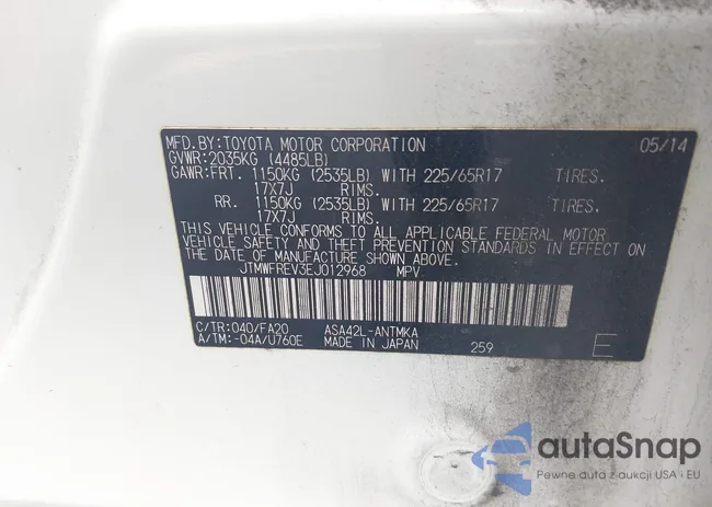 JTMWFREV3EJ012968: 44289433