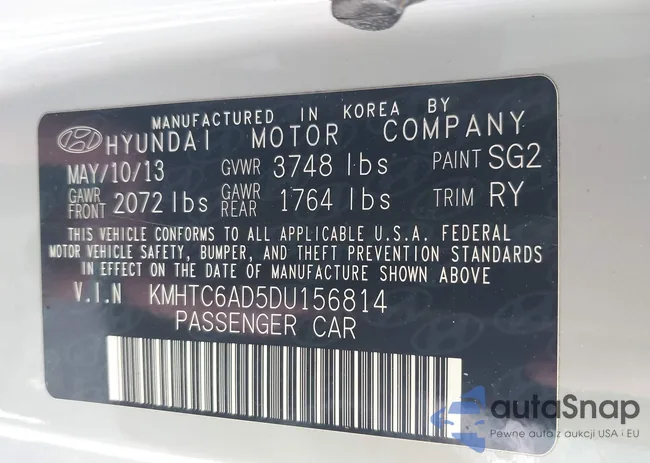 KMHTC6AD5DU156814: 44289519