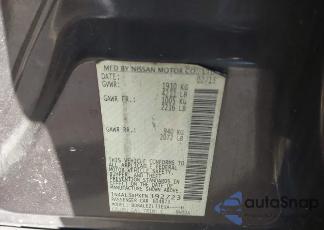 1N4AL3APXFN392723: 44289542