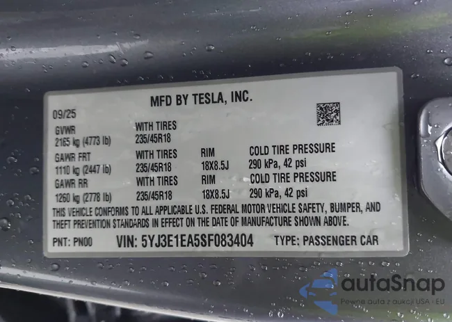 5YJ3E1EA5SF083404: 44289558