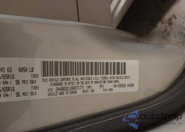 2A4RR5D12AR271771: 44288762