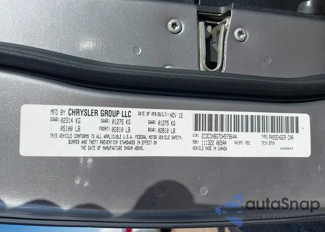 2C3CDXBG7DH579644: 44288807