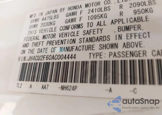 JH4CU2F60AC004444: 44288910