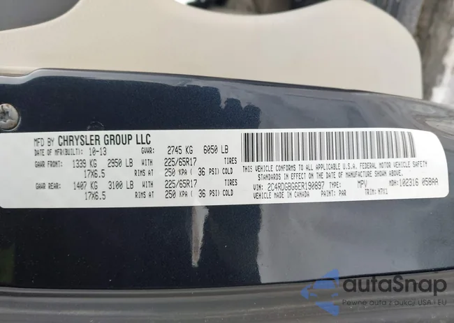 2C4RDGBG6ER190897: 44290030