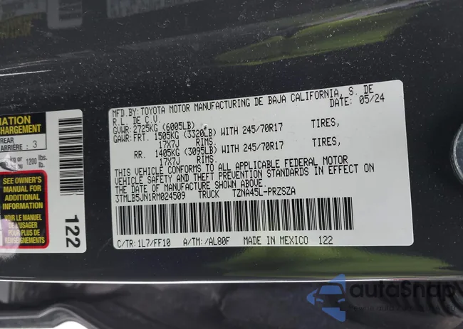 3TMLB5JN1RM024509: 44290232