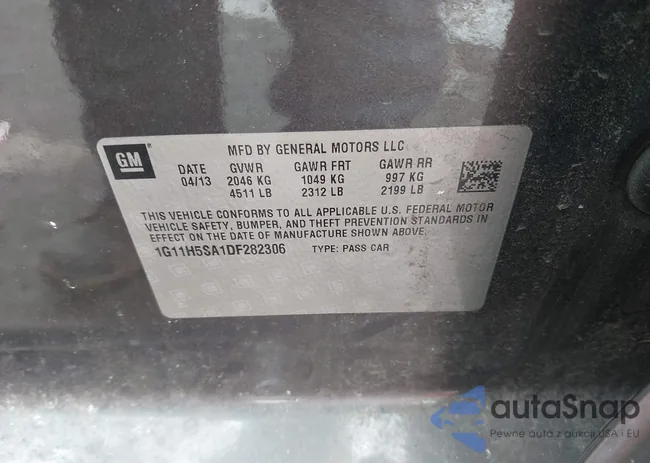 1G11H5SA1DF282306: 44290504