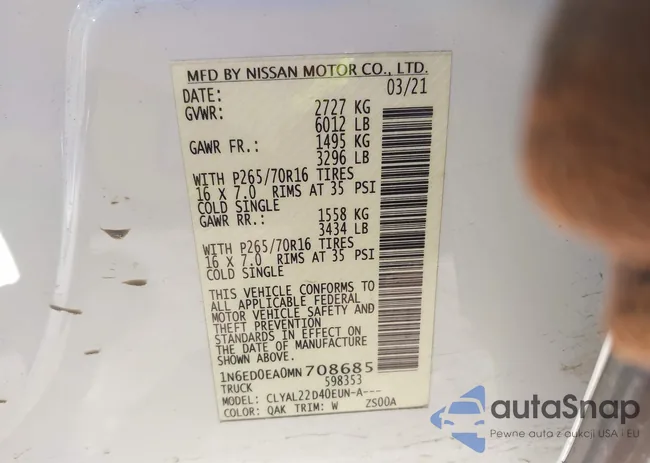 1N6ED0EA0MN708685: 44290563