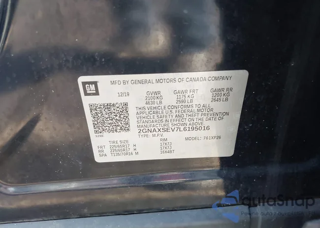 2GNAXSEV7L6195016: 44290604