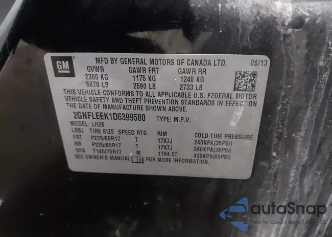 2GNFLEEK1D6399580: 44289717