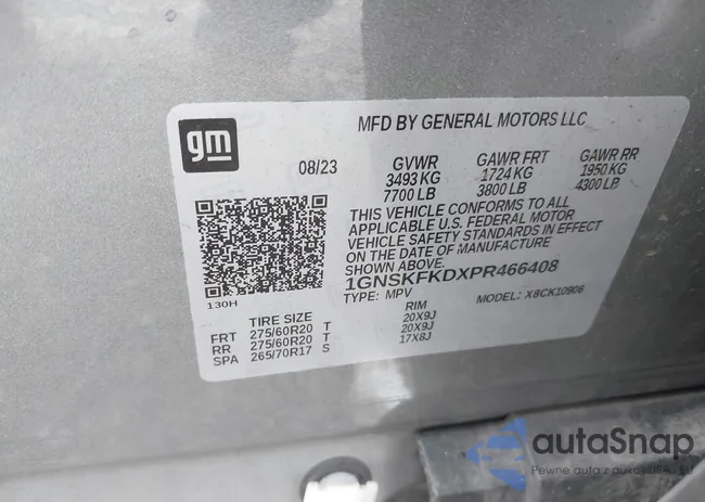 1GNSKFKDXPR466408: 44289745