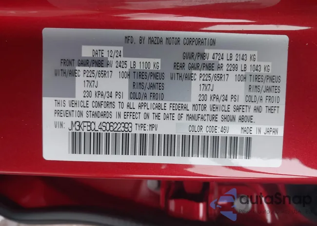 JM3KFBCL4S0622393: 44289773