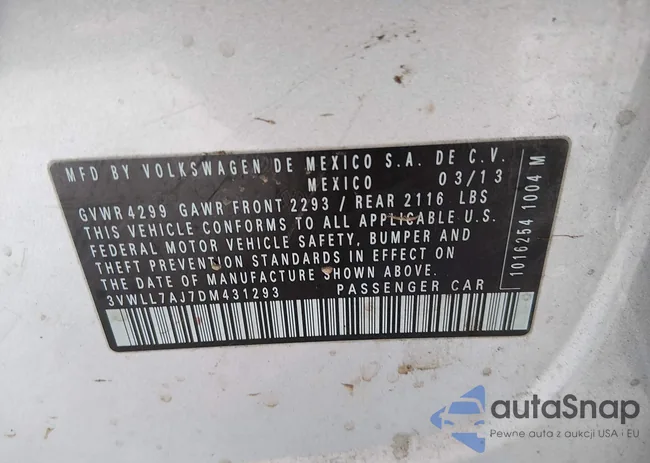 3VWLL7AJ7DM431293: 44289969