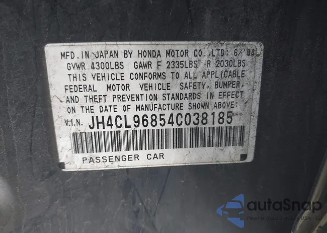 JH4CL96854C038185: 44291044