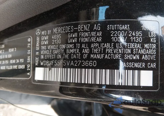 WDBJF55F5VA273660: 44291181