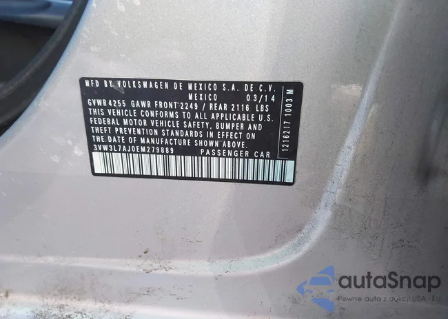 3VW3L7AJ0EM279889: 44291263