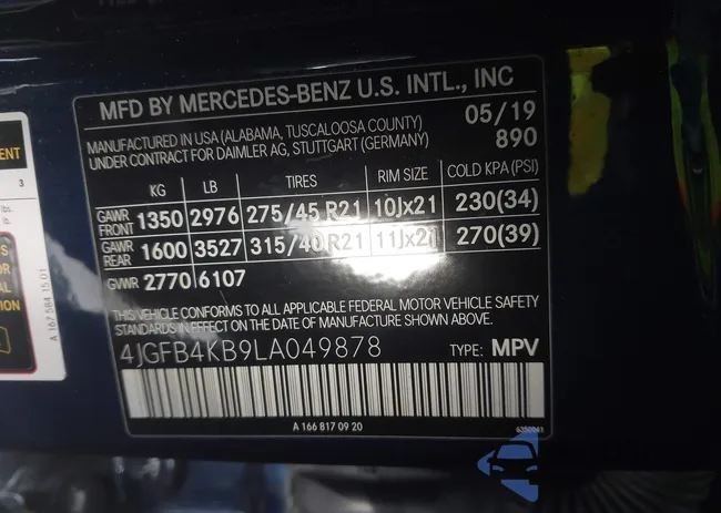 4JGFB4KB9LA049878: 44291311