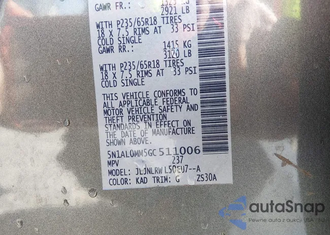 5N1AL0MM5GC511006: 44291403