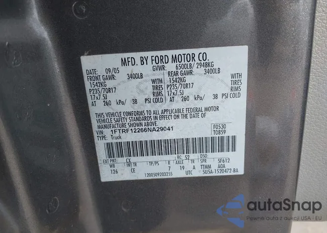 1FTRF12266NA29041: 44291423