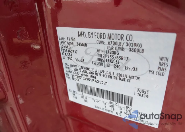 1FTRX12W05FA35281: 44291440