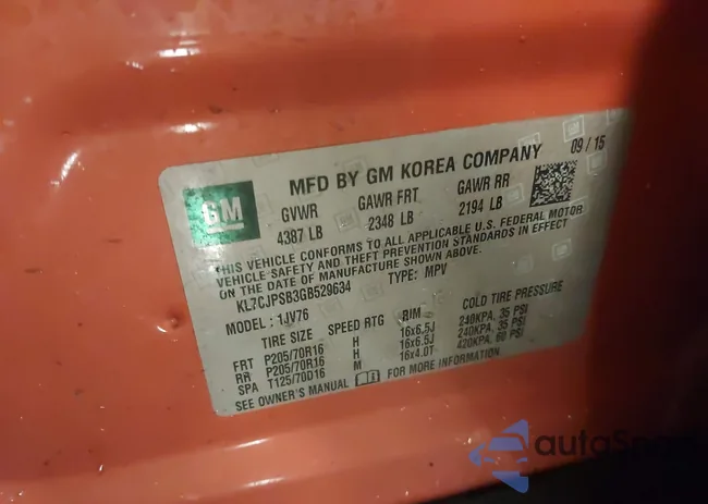 KL7CJPSB3GB529634: 44291479